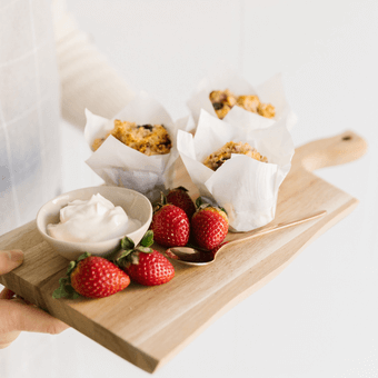 Berries & Cream Breakfast Muffins