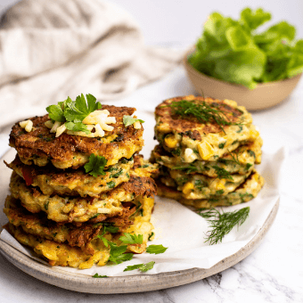 Cheesy Vegetable Fritters